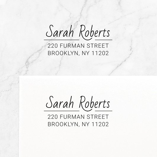 ミニマルカスタム差出人住所03. セルフインキングスタンプ