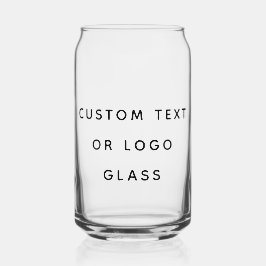 ミニマルカスタム文字またはロゴ ガラス缶