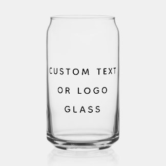 ミニマルカスタム文字またはロゴ ガラス缶