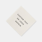 ミニマルカスタム文字またはロゴ スタンダードカクテルナプキン (角)