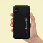 ミニマルカスタム書モダン iPhone 11 ケース<br><div class="desc">このデザインは他の電話モデルでも利用可能である。他のiPhone、サムスンギャラクシーまたはGoogleケースを表示するにはデバイスタイプを選択。一部のスタイルは、オプションであるスタイルを選もし択することで変更できる。このデザインはパーソナライズされた、写真や文字を変更して提供される領域にあってもよい。また、を選択しカスタマイズてクリック、背景の色を削除または変更したり、文字を追加したり、文字の色またはスタイルを変更したり、文字のみのデザインの画像を削除したりすることで可能です。私は連絡colorflowcreations@gmail.comで私はもし、このデザインを別の製品に持つ必要がある。www.facebook.com/colorflowcreations、www.instagram.com/colorflowcreations、www.twitter.com/colorflowart、後を追およびwww.pinterest.com/colorflowcreationsで自分の創造や自分の情報を見る。</div>