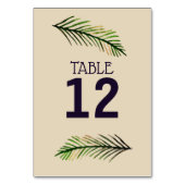 ミニマルカスタム表の番号カード テーブルナンバー (裏面)