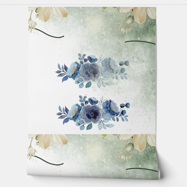 ミニマルカスタム青 壁紙 (ほどく)