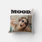 ミニマルカスタムMOOD写真おもしろいの追加 クッション (正面)