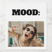 ミニマルカスタムMOOD写真おもしろいの追加 ワインラベル (シングルラベル)