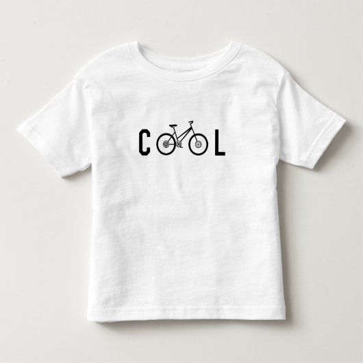 ミニマルカッコいいサイクリング自転車サイクリングギフト トドラーTシャツ (正面)