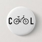 ミニマルカッコいいサイクリング自転車サイクリングギフト 缶バッジ (正面)