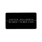 ミニマルカッコいいリストブラック&ホワイト ラベル (正面)