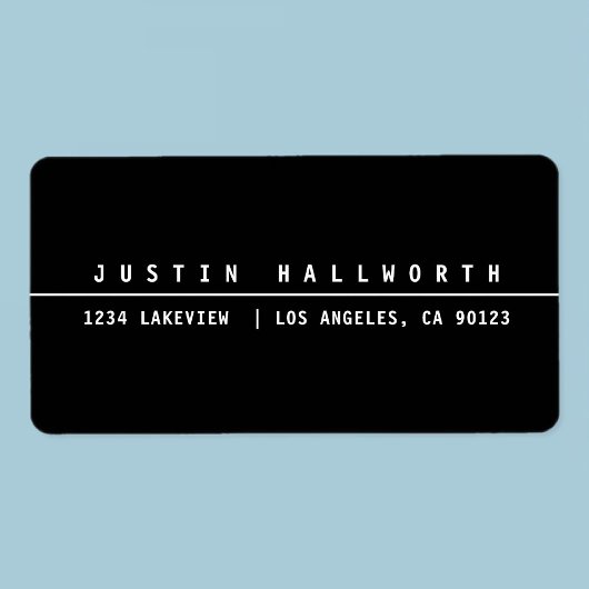 ミニマルカッコいいリストブラック&ホワイト ラベル