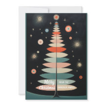 ミニマルカラフルスクリスマスツリー