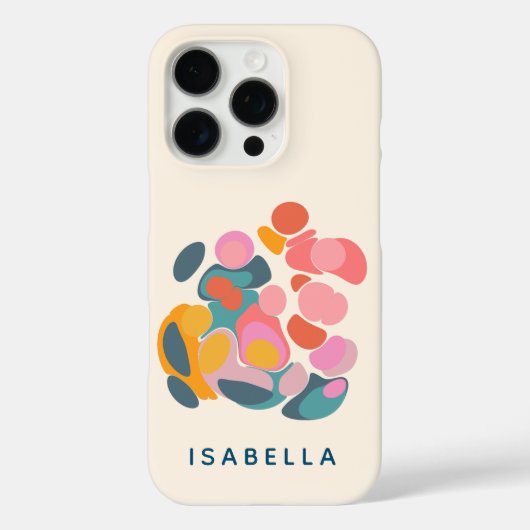 ミニマルカラフルス抽象芸術形パーソナライズされた Case-Mate iPhoneケース (裏面)