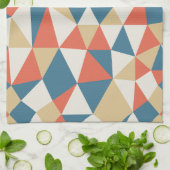 ミニマルカラフルリストジオメトリック抽象芸術パターン キッチンタオル (折り畳み)