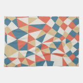 ミニマルカラフルリストジオメトリック抽象芸術パターン キッチンタオル (横)