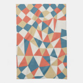 ミニマルカラフルリストジオメトリック抽象芸術パターン キッチンタオル (縦)
