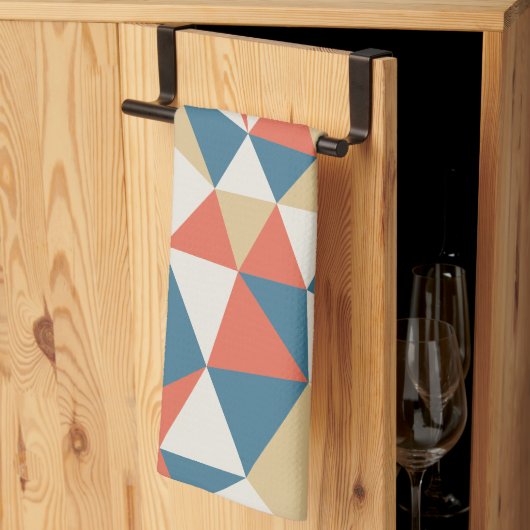 ミニマルカラフルリストジオメトリック抽象芸術パターン キッチンタオル (三つ折り)