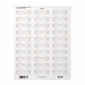 ミニマルカラフルリストプレイドファミリー差出人住所 ラベル (フルシート)