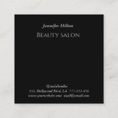 ミニマルカラフルレインボーおもしろいのロゴ スクエア名刺 (裏面)