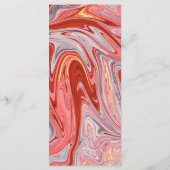 ミニマルカラフル芸術的モダン結婚抽象芸術 メニュー (裏面)