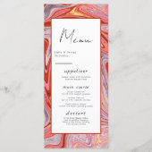 ミニマルカラフル芸術的モダン結婚抽象芸術 メニュー (正面)