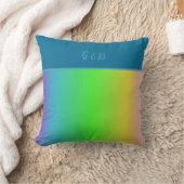 ミニマルカラフルlgbtqゲイプライド月 クッション (ブランケット)