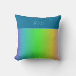 ミニマルカラフルlgbtqゲイプライド月 クッション