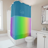 ミニマルカラフルlgbtqゲイプライド月 シャワーカーテン (インサイチュ)