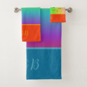 ミニマルカラフルlgbtqゲイプライド月 バスタオルセット (インサイチュ)
