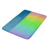 ミニマルカラフルlgbtqゲイプライド月 バスマット (アングル)