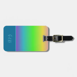 ミニマルカラフルlgbtqゲイプライド月 ラゲッジタグ