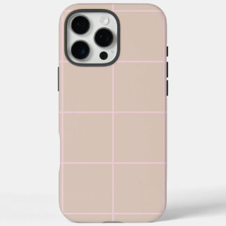 ミニマルカラーグリッドチェックパターン iPhone 16 PRO MAXケース