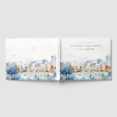 ミニマルカリフォルニア州サンノゼ結婚 ゲストブック (全面)