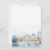 ミニマルカリフォルニア州サンノゼ結婚 セーブザデート (裏面)