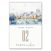 ミニマルカリフォルニア州サンノゼ結婚 テーブルナンバー (裏面)