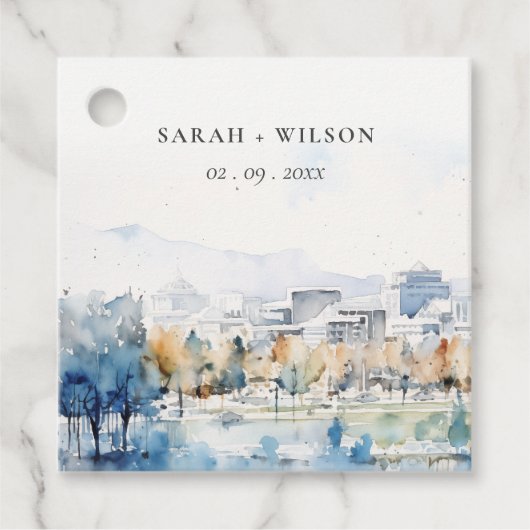 ミニマルカリフォルニア州サンノゼ結婚 フェイバータグ (正面)