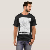 ミニマルカンタベリー地図 Tシャツ (正面フル)