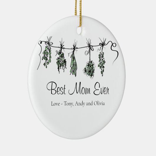 ミニマルガーデン最高のハーフ セラミックオーナメント (右)