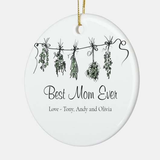 ミニマルガーデン最高のハーフ セラミックオーナメント (左)