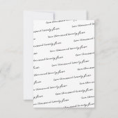 ミニマルガーリーキャップ卒業 サンキューカード (裏面)