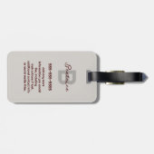 ミニマルガーリーリストクロチェットレッドさくらんぼサマーフレッシュ ラゲッジタグ (裏面横)