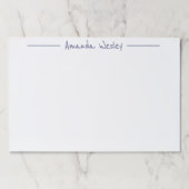 ミニマルガーリーリストコーラルパープルモノグラムフルネーム ペーパーパッド (正面)