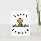 ミニマルキャンプ 森 登山 キャンピング カード (正面)