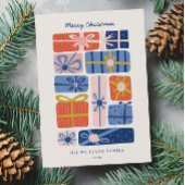 ミニマルギフト付きスカラフルカンジナビア写真 シーズンカード