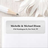 ミニマルクラシカルスタイリッシュエレガントスシルバーグレイ ラベル (インサイチュ)