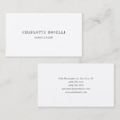 ミニマルクラシカルプロフェッショナルプレミアムシルク 名刺 (正面/裏面)