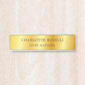 ミニマルクラシカルプロフェッショナル金ゴールド色 サインプレート (正面)