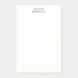 ミニマルクラシカルリストプロフェッショナルの単純追加の名前 ポストイット