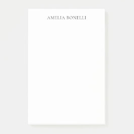 ミニマルクラシカルリストプロフェッショナルの単純追加の名前 ポストイット