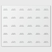 ミニマルクラシカルリストプロフェッショナルの単純追加の名前 ラッピングペーパー (フラット)