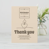 ミニマルクラシカル薬キャンドル サンキューカード (スタンド正面)