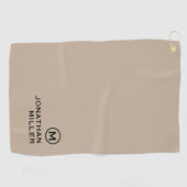 ミニマルクラシックイニシャル名 ゴルフタオル (横)